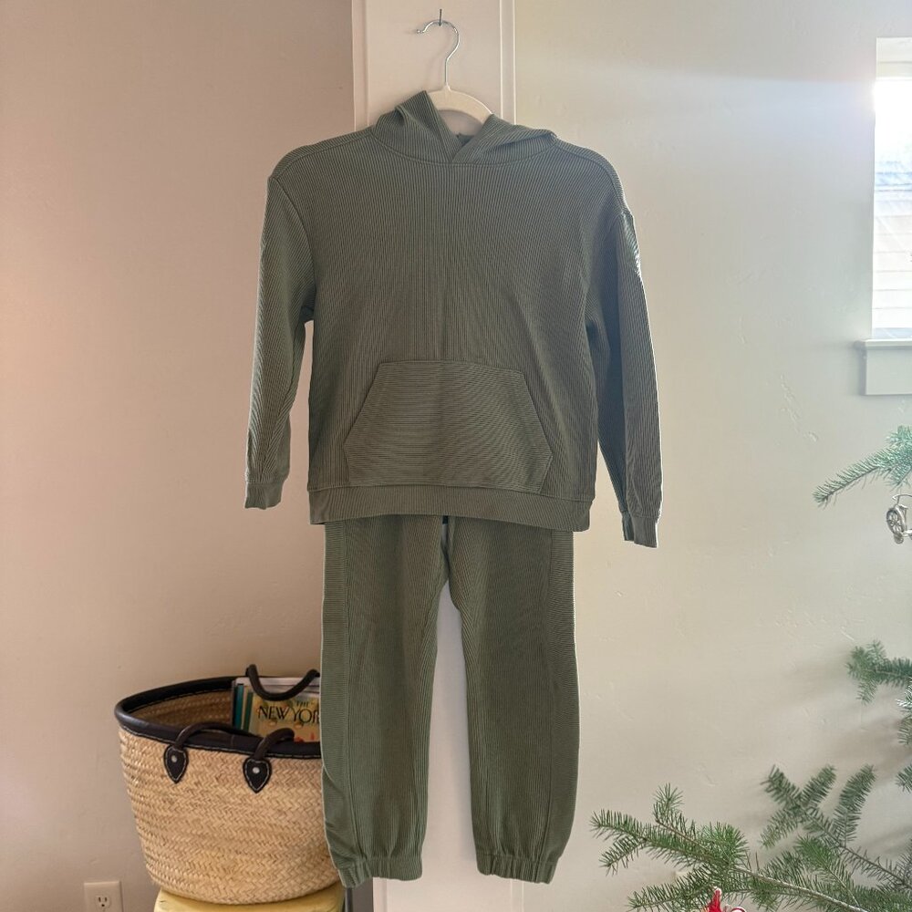 Cat & Jack Boys' Rib-Knit Hooded Pullover and Pants